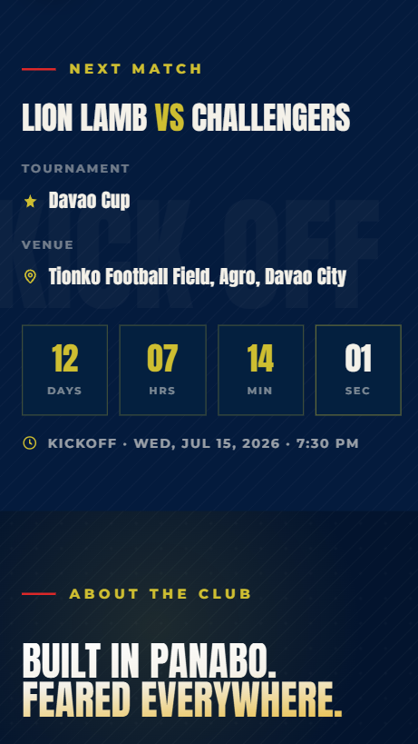 Lion Lamb FC screen 8
