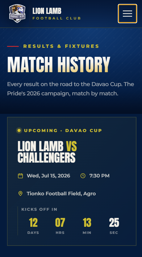 Lion Lamb FC screen 11